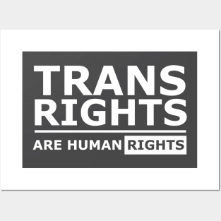 Trans rights are human rights quotes t-shirt Posters and Art